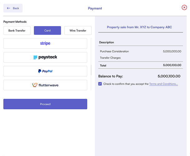 bank transfer